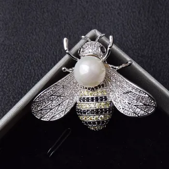 Najznámejšie Značky Dizajn Hmyzu Série Brošňa Ženy Jemné Včielka Brošne Crystal Drahokamu Pin Brošňa Šperky, Darčeky Pre Dievča