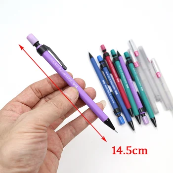 Automatické Ceruzky 0,5 MM Čierny Plast Mechanické Ceruzky 2B Náplne Pre Dieťa Vypracovanie Maľovanie Školy Grafické efekty Supples