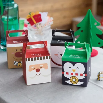 Vianočné Ozdoby Santa Claus/Los/Penguin/Medveď Vianočné Boxs Darček Cukríky Tašky Nový Rok Baby Sprcha pre domácich Dodávok Natal,Q