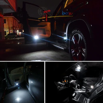 Gtinthebox Xenon Biela Tuhá Slučky LED, Bočné Predné Dvere, Žiarovky mapu svetlá Pre Chrysler 300/300C 2005-2013