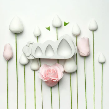 Yueyue Sugarcraft Ruže kvet silikónové formy cake zdobenie nástroje confeitaria moldes de silikónové fondant tortu formy na pečenie