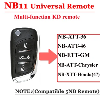 KEYDIY KD Diaľkové NB11 Univerzálny Multi-Funkčné Diaľkové Tlačidlo 3 Tlačidlo NB Série Kľúč pre KD900 URG200 Diaľkové Master
