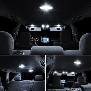 Oveľa Jasnejšie, Biela, Canbus LED Interiér Auta 8pcs Pre KIA RAY na roky 2011-2020 Vozidla Kufri Dome Mapu na Čítanie Žiarovky Príslušenstvo