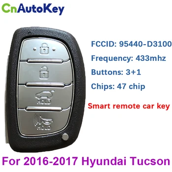 CN020120 Original / Aftermarket 4 Tlačidlo 2016-2017 Hyundai Tucson Smart Key TQ8-FOB,-4F07 95440-D3100
