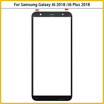 Nový Samsung Galaxy J6 2018 J600 J600F/J6 Plus 2018 J610 J610F Dotykový Displej LCD Predné Vonkajšie Sklo Panel Objektív Nahradiť