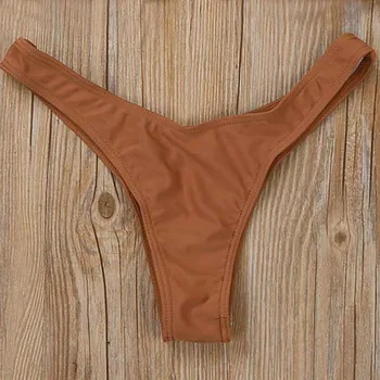 2021 T-späť Bikini Bottom Sexy Dievča G-string Plávať Nohavičky Ženy Šachty Plaviek Brazílske Tangá Biquini Dna Vyhovovali Nohavičky