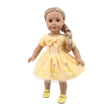 Multicolor Tradičné Prvky S Bowknot Závoj Šaty Pre 18-Palcové Americký&43 Cm Baby Doll Oblečenie Generácie Dievča HOBBY Hračky