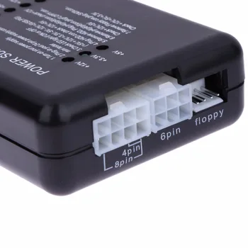 2016 Napájanie Tester Kontrola LED 20/24 Pin PSU ATX SATA HDD Tester Checker Meter Meranie na PC Výpočet NIL5