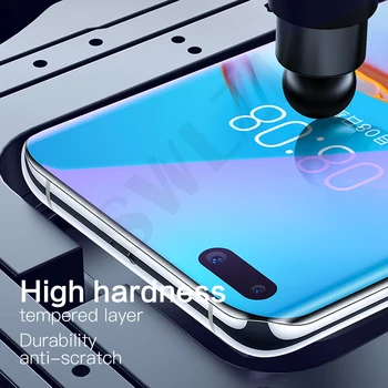 1-4Pcs UV Sklo pre Huawei nova 7 8 pro mate 20 30 P30 40 P40 pro plus UV tvrdeného skla telefón screen protector ochranná fólia
