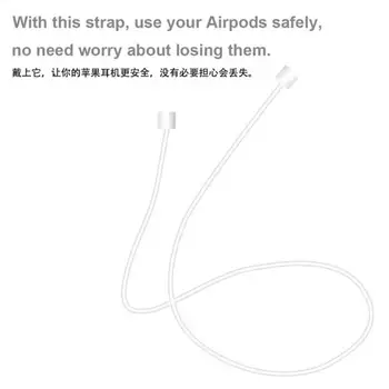 Silikónový Anti-stratil Krk Bezdrôtové Slúchadlá String Lano Apple Iphone XR XS X AirPods 2/3 Pro Bezdrôtový Bluetooth Headset