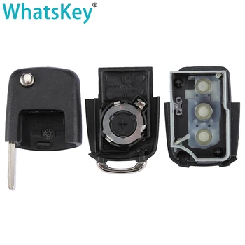 WhatsKey 3 Tlačidlo Flip Skladacie Diaľkové Kľúča Vozidla Shell Pre VW Golf Jetta Chrobák Bora, Passat, Polo Seat Skoda octavia tlačidlo Krytu Prípade