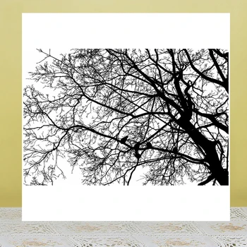 AZSG Vtáka na strome Pozadí Jasné Známky/Tesnenie Pre DIY Scrapbooking/Karty Tvorby/Album Dekoratívne Kremíka Pečiatka Remeslá