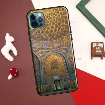 Islam Moslimskej Mešite puzdro Pre iPhone 12 mini 13 Pro Max XR XS 6 7 8 Plus SE 2020 Pre iPhone 11 Pro Max Coque