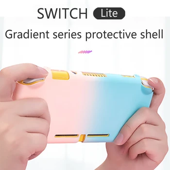 Pre Nintendo Prepínač Lite Prípade Výbuchu Tvorivé Gradient Farebné Série Ochranný Zadný Kryt Pre NS Lite Matné PC Hard Shell