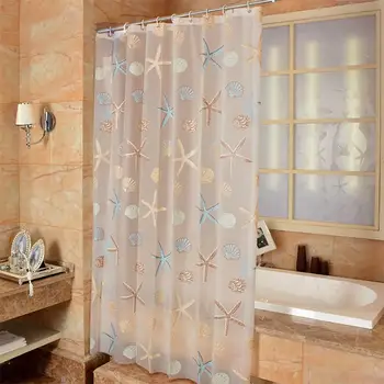 40 Kúpeľni Sprchový Záves Nepremokavé Plesniam PEVA Sprchové Závesy Hviezdice Prímorskom Štýle Vaňa Záves na Sprche Izba