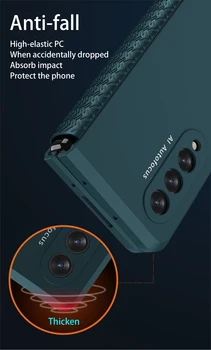 Závesné TPU Mäkké Pokrytie celého Tela Matný obal pre Samsung Galaxy Z Fold 2 Násobne 3 5G Predné Krycie Sklo Shockproof Kryt