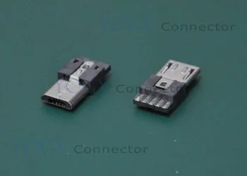 (100 ks/lot) Mikro Male USB Konektory Konektor vhodný pre HDD\Telefón, Dátový Kábel