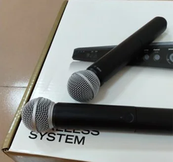 Vysoká Kvalita BLX288/PG58 Dual Channel Bezdrôtový Mikrofón SHURE SM58 Bezdrôtový Mikrofón pre Karaoke Fáze Výkonu