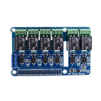 6 Kanálov RPi Relé ovládací panel Modul Rozširujúca Doska pre Raspberry Pi 3 2 A+ B+ 2B 3B