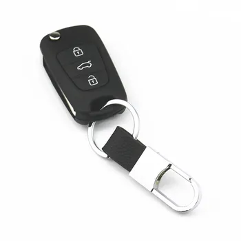Auto Styling 3D Kov+Kožené Znak Auto Krúžok Keychain Kľúč Držiak Pre Hyundai Solaris Prízvuk I30 I20 IX35 Tucson Elantra