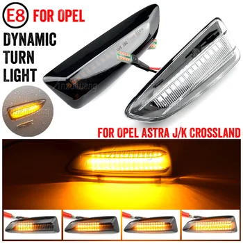 1 Nastavte Dynamické LED, Bočné Obrysové Svetlá 12V Tečie Zase Signálneho Svetla Strane Repeater Lampa Panel Lampa pre Opel pre Vauxhall Astra J K