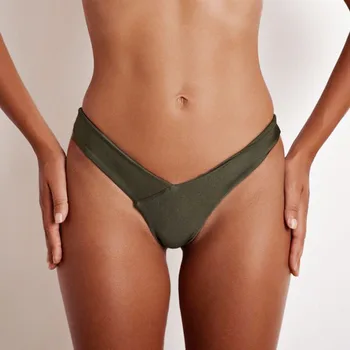 Hot Sexy Ženy, jednofarebné Brazílske Bikini plaviek dne V Drzý Dno Pláže Tangá Plavky, Plavky, plavky, šortky