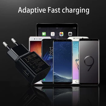 QC 3.0 4.0 Rýchle Nabíjanie Nabitie EÚ Plug Adatper Pre Samsung Galaxy S3 S4 S5 S6 S7 S8 S9 10 Poznámka 3 4 5 6 7 8 9 10 Mobilného Telefónu