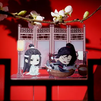 Anime Veľmajster Démonické Kultivácie Majú Vaňa Scény Q Verzia Stojí Model Doska Hračka Plochy Dekor Wei Wuxian Lan Wangji