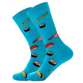 Nové Jesenné Zimné Móda Zábavné Mens Ponožky Hip Hop Harajuku Kawaii Cartoon Bavlnené Ponožky Lebky Kaktus Mužov a Žien Zábavné Ponožky