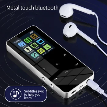 MP3 Prehrávač S Bluetooth-kompatibilné Reproduktor Dotykový Displej vstavaná 8GB, 16GB HiFi Mini Prenosné Chodiť Človek S Rádio FM Nahrávania