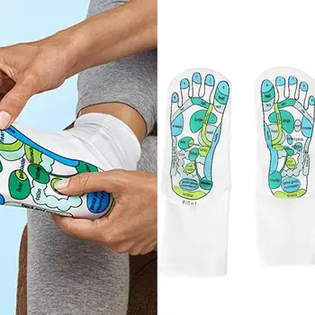 Nové Akupresúra Ponožky Fyzioterapia Masáž Zmierniť Reflexná Ilustrácia Ponožky anglické Unavený Ponožky Bod Nohy Nohy W5F4