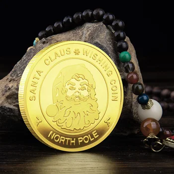 Santa Claus, Ktorí Chcú Mince Zberateľské Zlaté Á Suvenír Mince Severný Pól Kolekcie Darček Veselé Vianoce Pamätné Coin2022