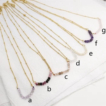 WT-BFN018 Farebné Horúci Trend Crystal Perličiek Reťazca Jemné & Prekrásny Náhrdelník Choker Šperky Pre Ženy Strany