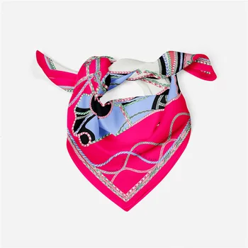53 cm Módne Kôň Štvorcový Šál Ženy 2021 Dizajn Luxusná Hodvábna Šatka Bandana Čelenka Značky Hidžáb Neckerchief Pre Dámy