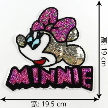 Disney Mickey Minnie Škvrny Výšivky Umenie Karikatúry Oblečenie DIY Textílie Šitie Škvrny na Oblečenie Móda Anime Roztomilý Patch