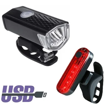 USB Nabíjateľné Svetlo na Bicykel MTB Bicykel Predné Zadné Zadné zadné svetlo na Bicykli Bezpečnostné Výstražné Svetlo Nepremokavé Cyklistické Lampa Flashligh