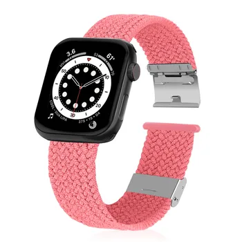 Móda Nastaviteľné tkané sledovať popruh Pre Apple iwatch popruh 6 5 4 3 2 1 SE hodinky remienok 38 mm 40 mm 42mm 44 mm pre iwatch S5 S6 Slučky