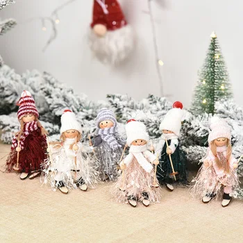Decoracion Navideña Roztomilé Vianoce Anjel Bábika Vianočný Strom Ornament Noel Deco Cristmas Dekorácie pre Domov Natal 2021 Navidad Dekor