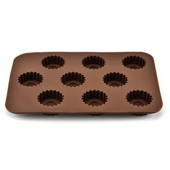 1PC Silikónové Formy na Pečenie Výstroj Tvar Čokoládová Torta Biscuit Candy Jell Čokoláda Sugarcraft Formy Cake Zdobenie Pečiva Nástroje