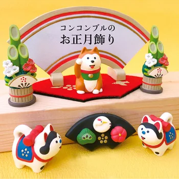 Japonský Roztomilý Sľubný Mačky Wagashi Požehnanie Figúrky Auto Ozdoby Izba Rozprávková Záhrada Miniatúry Domova Príslušenstvo