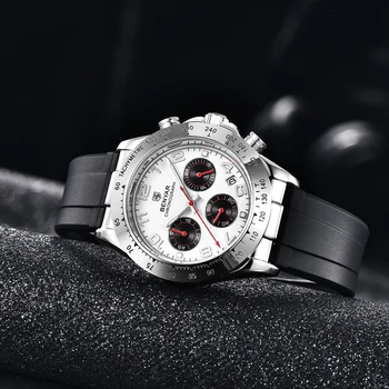 BENYAR 2021 Nové Nerezové Chronograf Top Značky Mužov náramkové hodinky Quartz 30 M Nepremokavé Športové Hodinky pre Mužov reloj hombre