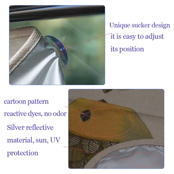 1pc univerzálny Auto Bočné okno slnečník opony Lete Nastaviteľné opaľovací krém Baby slnečník solárnych UV ochranu fólie