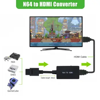 Nové N64 Na kompatibilný s HDMI Adaptér Converter W/ HD Kábel Pre Nintendo 64/SNES/NGC/SFC Konzoly Gamecube