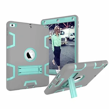 Shockproof Silikónové puzdro Pre iPad Vzduchu 2 A1566/1567 Funda pre ipad 6 Deti Bezpečné Brnenie Ťažkých Gumy Anti-Scratch prípade +Pero