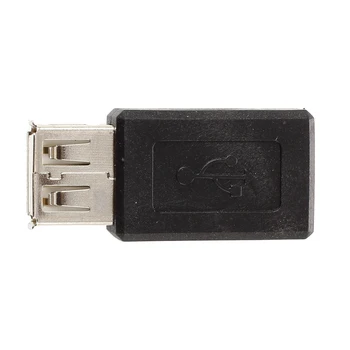 Čierna USB 2.0 Typu Žena Micro USB B Samica Konektor Adaptéra Konvertor