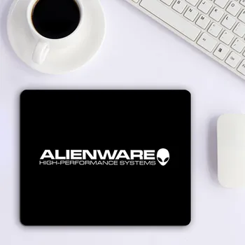 Malá Podložka pod Myš S Počítača Značky Logo Alienware Stolný Podložky gumovú Podložku, Gamer Mousepad Dievča Herné Pc Gamer Plný Barato