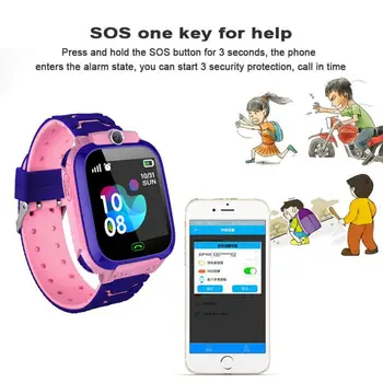 2021 Q12 Detí Smart Hodinky Deti SOS Telefónne Hodinky Smartwatch Sim Karty Foto Vodotesný IP67 Dieťa Pozerať Darček Pre Chlapcov, Dievčatá