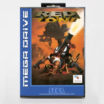 Červená zóna 16 bit SEGA MD Hra Karty S Retail Box Pre Sega Mega Drive Pre Genesis