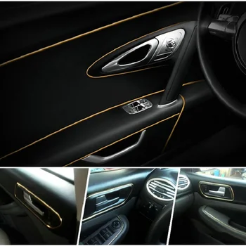 5M Auto Panel Dverí Okraji Vložiť Výbava Styling Interiérové Dekoračné Tvarovanie Univerzálny Auto Príslušenstvo Vložiť Pásy S Škrabka