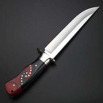 Vonkajšie nôž pevnou čepeľou noža výchovy k DEMOKRATICKÉMU občianstvu nástroj 7CR17MOV ocele camping lovecký nôž rovný nôž self-defense krátke nôž